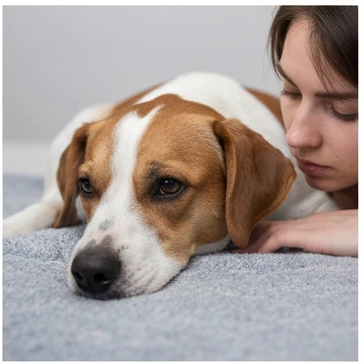 Dog during a veterinary consultation
